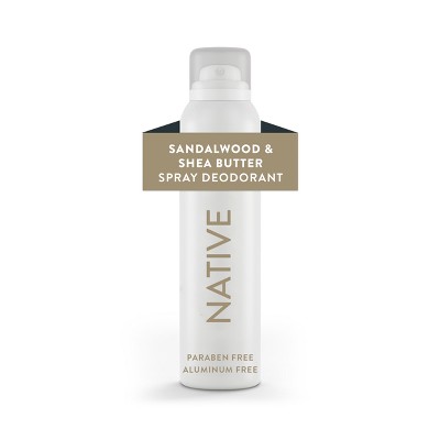 Native Deodorant & Body Spray for Men & Women - Sandalwood & Shea Butter - Aluminum Free - 3.5oz