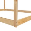 Twin Size Wooden House Bed, Tent-shaped Floor Bed, Fun Playhouse Bed Frames, House Bed Frame With Roof, For Kids Girls & Boys Home Bedroom - 2 of 4