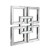 Howard Elliott 16"x16" Layered Mirrored Squares Mirror: Modern Style, MDF & Glass, Wall Mounted - 4 of 4