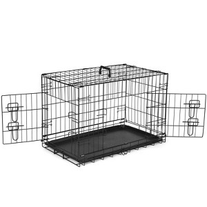 JIONJOY Double Door Dog Crate | Black - 1 of 4