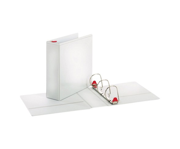 Cardinal&#174; Treated Binder ClearVue Locking Slant-D Ring Binder, 3" Cap, 11 x 8 1/2, White
