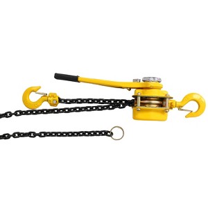 Manual Lever Chain Hoist,3 Ton 6600LBS Capacity 10 ft Chain Come Along with Heavy Duty Hooks Ratchet Lever Chain Block Hoist Lift Puller - 1 of 4