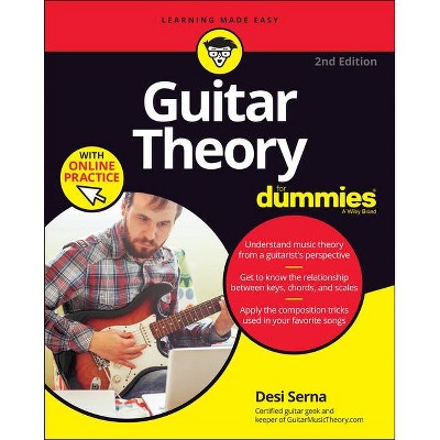 Guitar Theory for Dummies with Online Practice - 2nd Edition by  Desi Serna (Paperback)