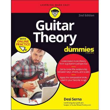 Guitar Theory for Dummies with Online Practice - 2nd Edition by  Desi Serna (Paperback)