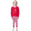 Peanuts Family Christmas Love Snoopy Santa Sleep 2 Piece Pajama Set Child - 2 of 4