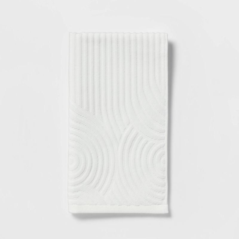 Cloud Geo Towel White - Threshold™, 1 of 8