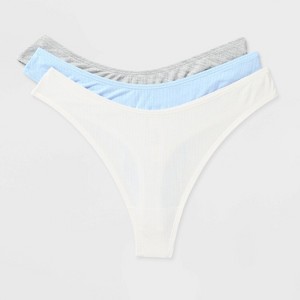Women's 3pk Modal Blend Thong Underwear - Auden™ - 1 of 3