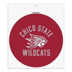 California State University Chico Wilcats Logo Automotive Car Refrigerator Locker Vinyl Circle Magnet - 1 of 4
