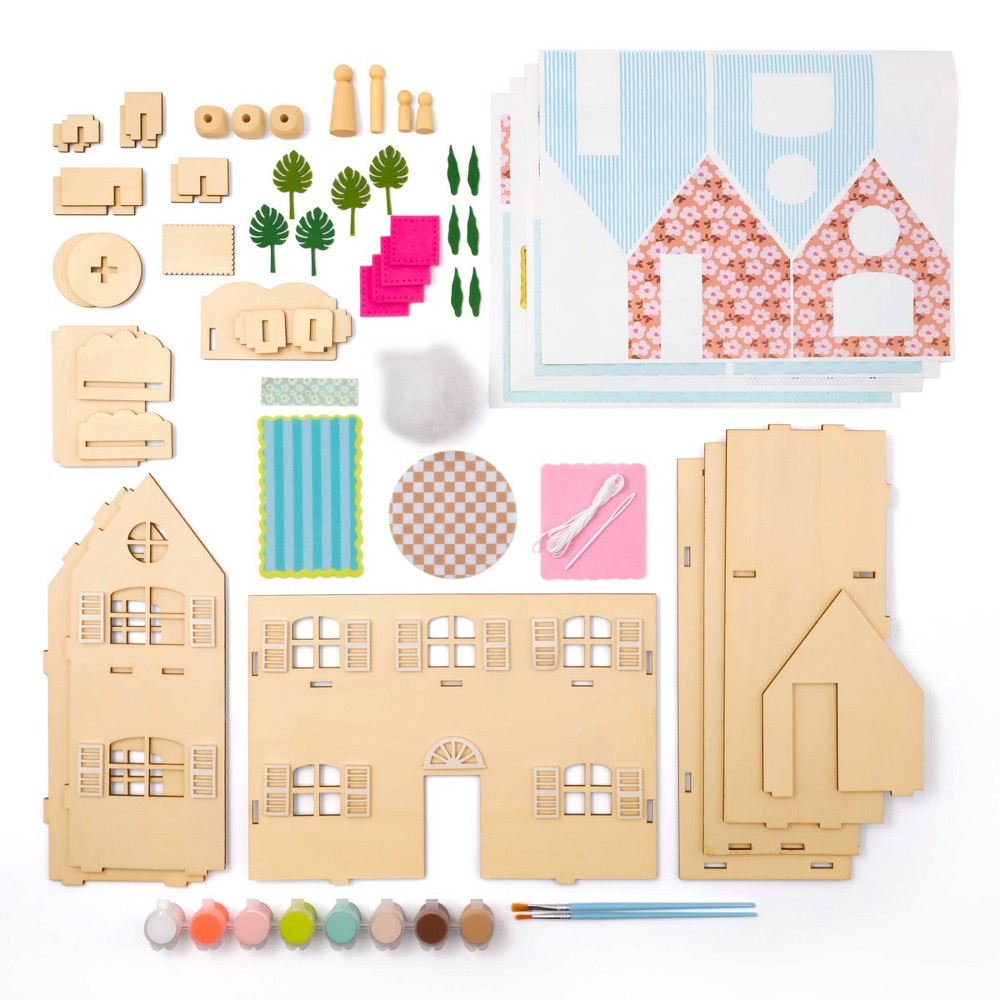 Make -Your -Own Doll House Craft Kit - Mondo Llama&trade;