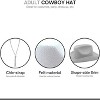 4E’s Novelty White Cowboy Hat for Women & Men - White Cowboy Hat for Women, Ideal Cowboy Hat for Girls & Boys, Costume Hat, Western Party Accessory - 4 of 4