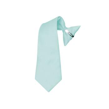 Boy's Solid Color Pre-tied Clip On Neck Tie