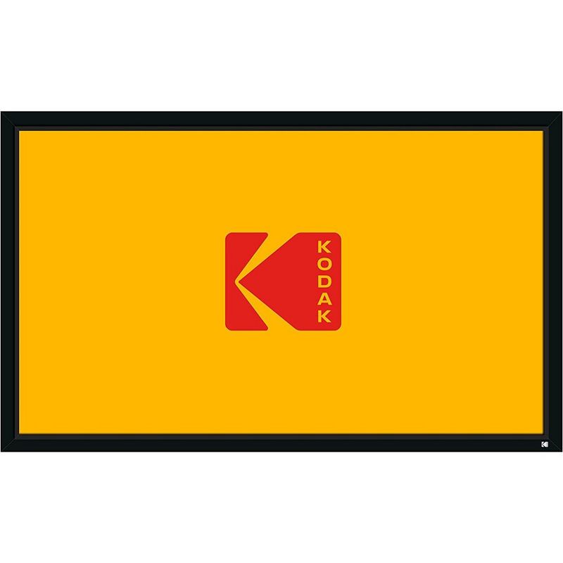 Kodak Wall Mounted Indoor Projector Screen with Fixed Frame, 1 of 6