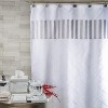 Creative Scents Quilted Mirror Shower Curtain with Liner - 3 of 4