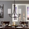 Sunset Lighting Dalton 3-Light Chandelier, Opal Etched Glass, Provincial Bronze Finish - 4 of 4
