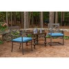 Casual Cushion Solid Sunbrella Fabric 2-Piece Indoor/Outdoor Seat Pad Cushion, 20"W x 18"L - 2 of 4