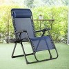 Tangkula 2PCS Folding Zero Gravity Lounge Chair Recliner w/ Cup Holder Pillow - 2 of 4