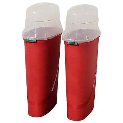 Paper Storage Box-Stores up to 20 Rolls of 30 Inch Long Gift Wrap in One  Convenient Red Lidded Container