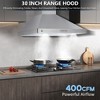 Range Hood 30 Inch, Stainless Steel Wall Mount Kitchen Vent Hood with Baffle Filter - 2 of 4