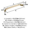 Amerock Bellamy Appliance Pull for Large Panels and Oversized Cabinets - 4 of 4
