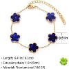 Four Leaf Clover Bracelet for Women 18K Gold Plated Stainless Steel Lucky 4 Leaf Gold Link Bracelet Jewelry Gift for Women - 2 of 4