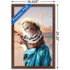 Trends International James Booker - Aloha Cat Framed Wall Poster Prints - 3 of 4
