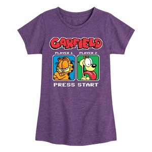 Girls' - Garfield - Garfield Odie Game On Fitted Short Sleeve Graphic T-Shirt - 1 of 4