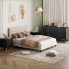 Dresser for Bedroom, 53.5" Large Dresser Organizer, 6 Drawer with Golden Metal Handle and Legs, Modern Chest of Drawers, White Dressers with Drawers - 3 of 4