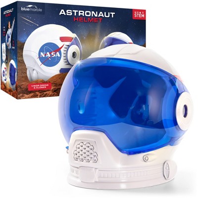 NASA Astronaut Helmet Halloween Costume Accessory for Kids - Wearable Space Helmet with Foam Padding, Sticker Sheet & Learning Guide