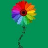 Adult Design By Humans Free Mom Hugs Pride Rainbow Sunflower By Avocato T-Shirt - 2 of 2