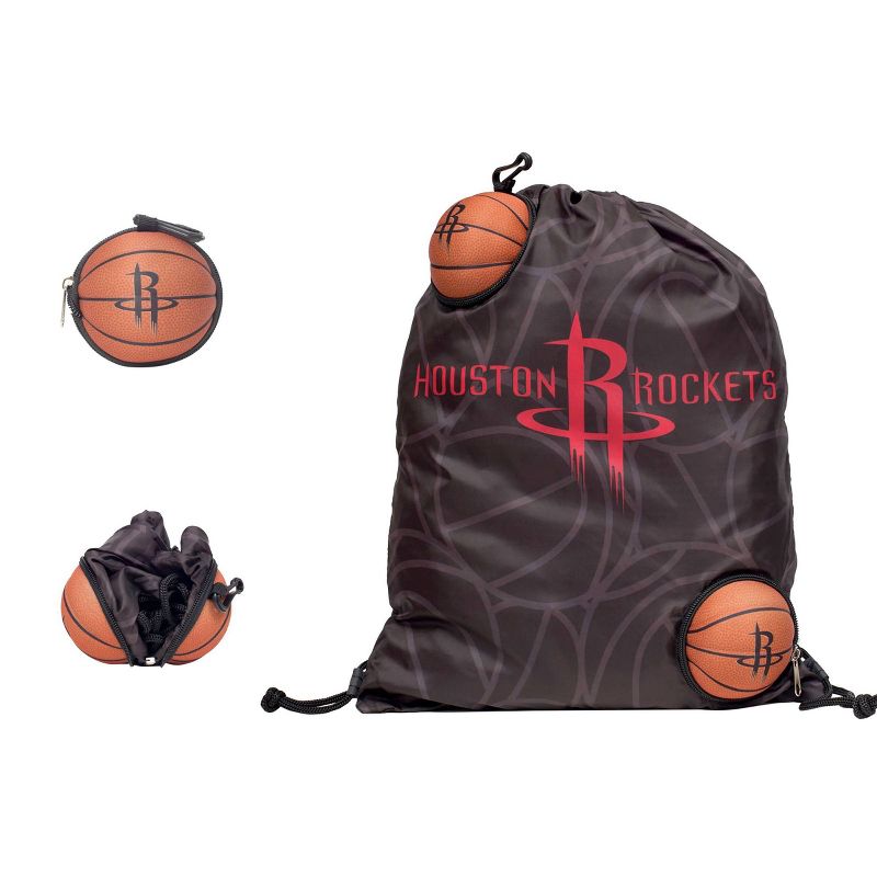 NBA Houston Rockets 9&#34; Drawstring Bag, 1 of 7