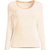 Lands' End Women's Long Sleeve Lightweight Jersey Scoop Neck T-Shirt - 3 of 3