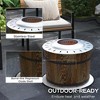 CIPACHO Smokeless Fire Pit Portable Camping Bonfire Stove with Mat for Backyard Patio Picnic Magnesium Oxide Brown - 4 of 4