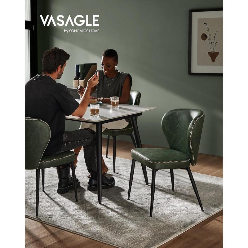 VASAGLE EKHO Collection - Dining Chairs Set of 2, Upholstered Kitchen Chairs, 4 of 10