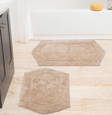 Waterford Collection Cotton Tufted Set of 2 Bath Rug Set - Home Weavers