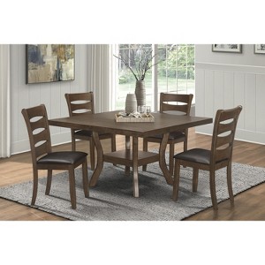 NicBex Dining Table 72" Counter Height Distressed Gray Finish Solid Rubberwood Dining Table for Kitchen - 1 of 4