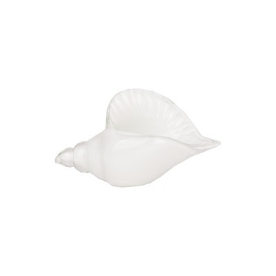 Beachcombers Clear/White Glass Shell Figurine