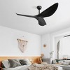 Gulches 52 Inch Indoor Ceiling Fan No Light With 6 Speed Remote Control 3 ABS Blades Reversible DC Motor - 2 of 4