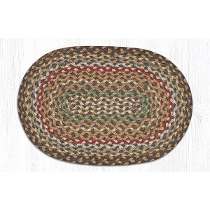 Earth Rugs Fir & Ivory Jute Placemat 13"x19" – Eco-Friendly Farmhouse Table Accent - 1 of 3