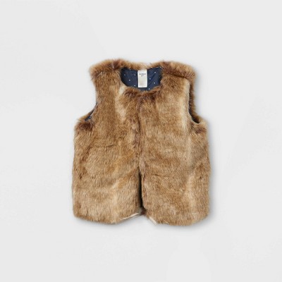 baby fur vest target