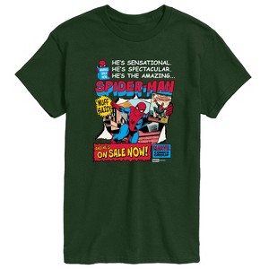 Men's - Marvel - Spider-Man He's Sensational Comic Short Sleeve Graphic T-Shirt - 1 of 3