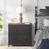 2-Drawer Lateral File Cabinet, Rustic Wood Filing Cabinet for Home Office, A4/Letter Size, Printer Stand with Storage & Heavy-Duty Steel Frame,Brown - 4 of 4