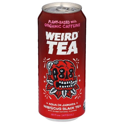Drink Weird Organic Agua de Jamaica Hibiscus Black Tea - Case of 12 - 16 FO