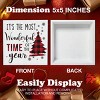 Rustic Christmas Decorations, It's the Most Wonderful Time of the Year Wooden Sign - 3 of 4