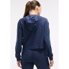 Peloton Women's Dreamblend Full Zip, Navy Blue - 3 of 4