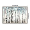 Amanti Art Winter Aspen Trunks Blue by Tre Sorelle Studios Canvas Wall Art Print Framed 33 x 23-in. - 4 of 4
