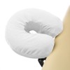 Saloniture 4-Pack 100% Cotton Flannel Fitted Massage Table Face Cradle Cover - 2 of 4