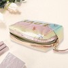 Unique Bargains Women Sequin Embroidery LOVE Makeup Bag Pink Blue Yellow 1 Pc - 2 of 3