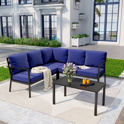 7pc Outdoor Rattan Wicker Furniture Set - Captiva Designs