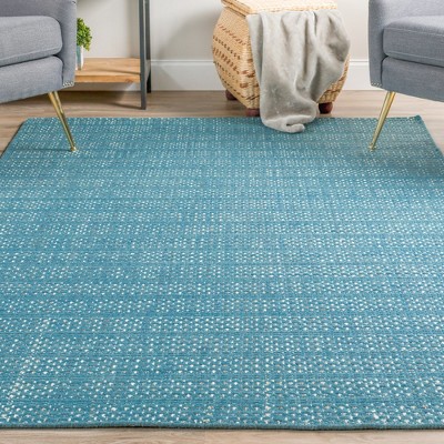 Handmade Denim Wool Rectangular Area Rug 3'6" x 5'6"