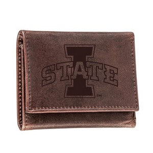Evergreen NCAA Iowa State Cyclones Brown Leather Trifold Wallet Officially Licensed with Gift Box - 1 of 1